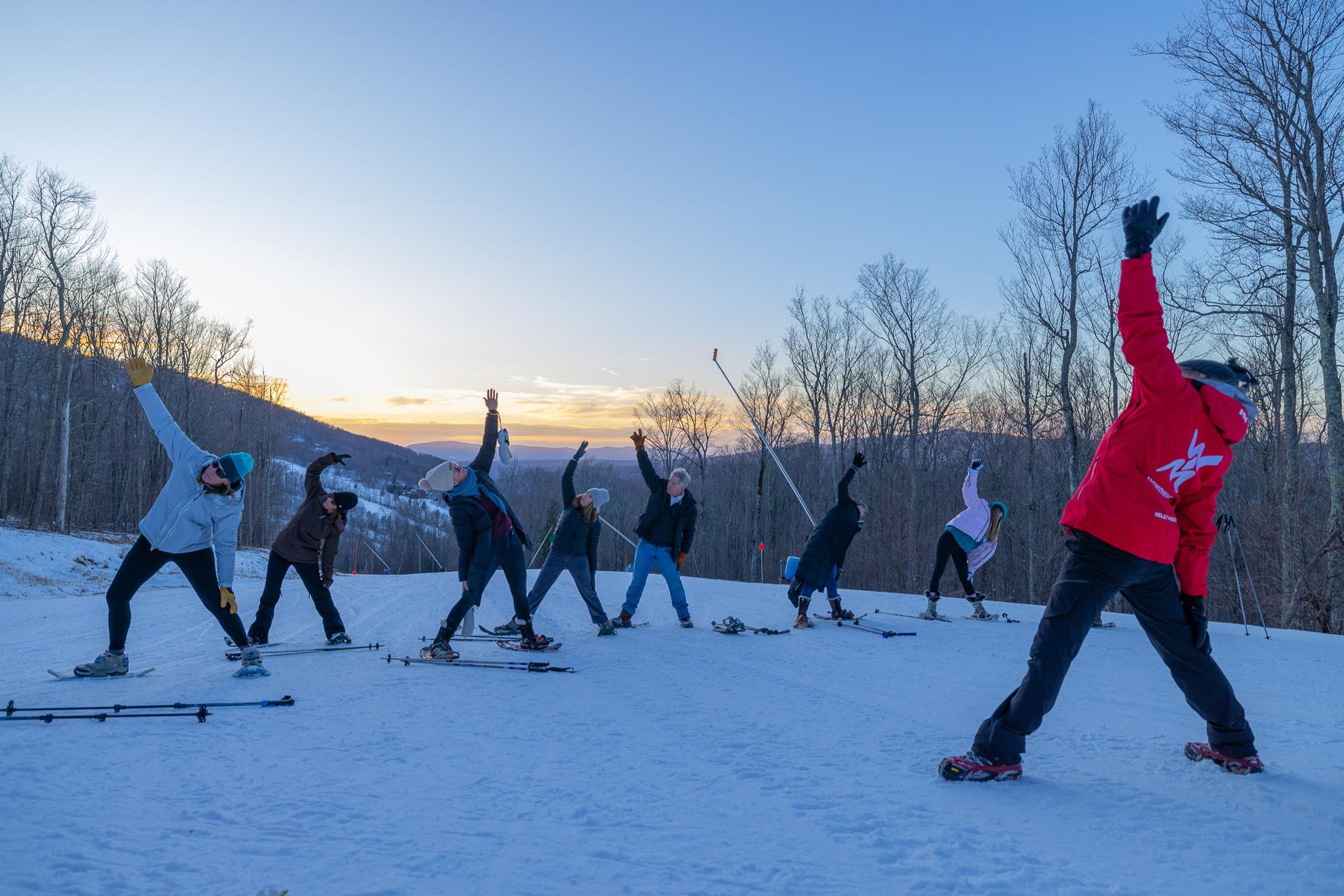 Snowshoe Yoga